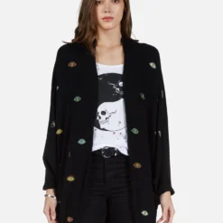 Isla Bead Eyes -Outlet Sartoriax Store 1058 BGR 12654 BLK color bead eyes cardigan wrap lauren moshi 01
