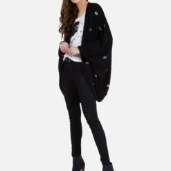 Isla Bead Eyes -Outlet Sartoriax Store 1058 BGR 12654 BLK color bead eyes cardigan wrap lauren moshi 06