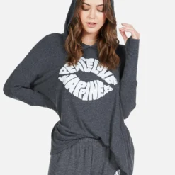 Wilma Happiness Lip -Outlet Sartoriax Store 1092 HAC 12735 BLK happiness lip hoodie lauren moshi 07