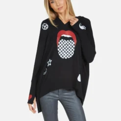 Wilma Checker Tongue -Outlet Sartoriax Store 1092 HAC 13758 BLK 03