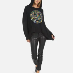 Wilma Lucky Happy Face -Outlet Sartoriax Store 1092 HAC 14020 BLK 03