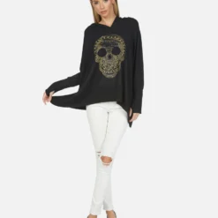 Wilma X Beaded Chain Skull -Outlet Sartoriax Store 1092 HAC 14336 BLK 02