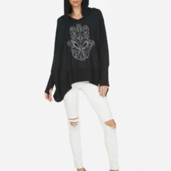 Wilma X Butterfly Hamsa -Outlet Sartoriax Store 1092 HAC X14468 BLK 02