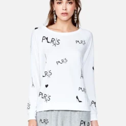 Brenna Allover Paris -Outlet Sartoriax Store 1102 HAC 12373 WHT 01