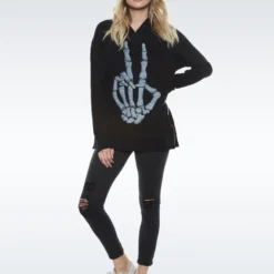 Corbin Skeleton Peace -Outlet Sartoriax Store 1201 COF 11630 BLK 01