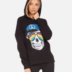 Corbin Rainbow Peace Skull -Outlet Sartoriax Store 1201 CSA 14459 BLK 03