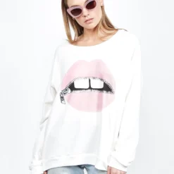 Noleta Pink Foil Zipper Mouth