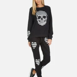 Noleta Stripe Skull -Outlet Sartoriax Store 1217 MSF 13900 BLK 01