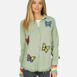 Sloane Butterfly Patches -Outlet Sartoriax Store 1221 LTW 3P105 PNGRN 04 2e716833 5b42 4be2 8bdd 61232eb98996