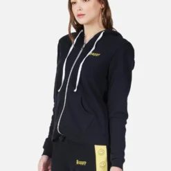 Lennox Happy Smiley -Outlet Sartoriax Store 1287 CSA 1E56P95 BLK happy smiley hoodie lauren moshi 02