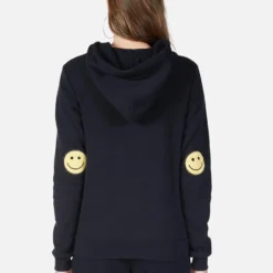 Lennox Happy Smiley -Outlet Sartoriax Store 1287 CSA 1E56P95 BLK happy smiley hoodie lauren moshi 03