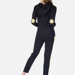 Lennox Happy Smiley -Outlet Sartoriax Store 1287 CSA 1E56P95 BLK happy smiley hoodie lauren moshi 04