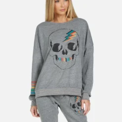 Flora Rainbow Electric Skull