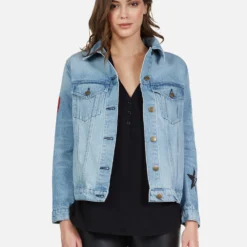 Spencer Peace Lightning -Outlet Sartoriax Store 1299 DNM 22805 VNBLU peace lightning denim jacket lauren moshi 01