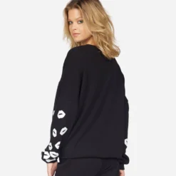 Lee White Foil Scattered Lips -Outlet Sartoriax Store 1341 FTL 34658 BLK 04