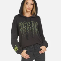 Lila AC/DC Neon Stud