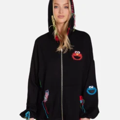 Aisha X Sesame Street Faces -Outlet Sartoriax Store 1417 MSF X25190 BLK 03