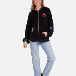 Aisha X Sesame Street Faces -Outlet Sartoriax Store 1417 MSF X25190 BLK 09