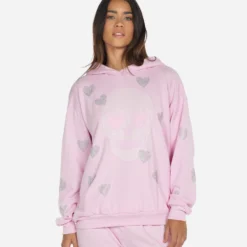 Harmony Crystal Pink Peace Love Skull -Outlet Sartoriax Store 1444 CSA 14807 PNYPK 02