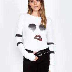 Mckinley Pierced Biting Lip Face -Outlet Sartoriax Store 2158 THR 12290 WHT 03