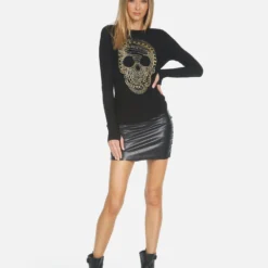 Mckinley X Beaded Chain Skull -Outlet Sartoriax Store 2158 THR 14336 BLK 04