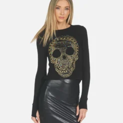 Mckinley X Beaded Chain Skull -Outlet Sartoriax Store 2158 THR 14336 BLK 05