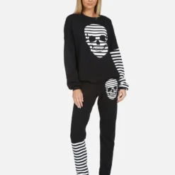 Gia Stripe Skull -Outlet Sartoriax Store 4009 CSA 13906 BLK 03