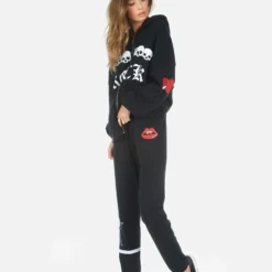 Gia Skull Lip -Outlet Sartoriax Store 4009 CSA 34187 BLK 04