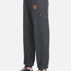 Tanzy Chain Heart Stars -Outlet Sartoriax Store 4031 HAC 32782 BLK chain heart sweatpant lauren moshi 04
