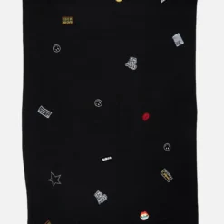 X Bexley X Allover Patches -Outlet Sartoriax Store 9117 CSM 1P117 BLK allover patches cashmere blanket lauren moshi 04