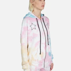 Koa Lightning Bolt Star -Outlet Sartoriax Store Lauren Moshi Lightning Bolt Star Tie Dye Hoodie 1337 CCFH 22999 KLDSCP 04