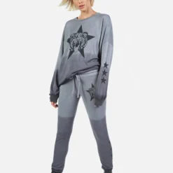 Jess Star Tiger -Outlet Sartoriax Store Lauren Moshi Star Tiger Sweatpant in Shadow Ombre 1298 MSF 12964 SHOMB 01