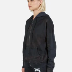 Koa Star Tiger -Outlet Sartoriax Store Lauren Moshi Star Tiger Zip Up Hoodie in Onyx Wash 1337 CCFH 22966 ONXWSH 03