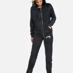 Koa Star Tiger -Outlet Sartoriax Store Lauren Moshi Star Tiger Zip Up Hoodie in Onyx Wash 1337 CCFH 22966 ONXWSH 04