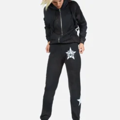 Koa Star Tiger -Outlet Sartoriax Store Lauren Moshi Star Tiger Zip Up Hoodie in Onyx Wash 1337 CCFH 22966 ONXWSH 07