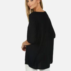 Eva X Crystal Biting Lip -Outlet Sartoriax Store lauren moshi X crystal biting lip long sleeve v neck pullover 2090 MMS X13056 BLK 04