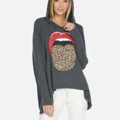 Wilma X Leopard Tongue -Outlet Sartoriax Store lauren moshi X leopard tongue oversized pullover hoodie 1092 HAC X13404 HEB 02