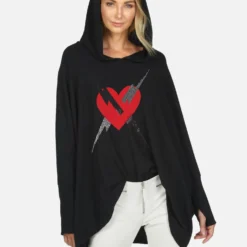 Wilma X Lightning Love -Outlet Sartoriax Store lauren moshi X lightning love pullover hoodie with thumbholes 1092 HAC X13361 JTBLK 03