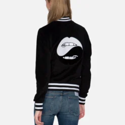 Cambria Biting Lip Yin Yang 13 Cambria Biting Lip Yin Yang -Outlet Sartoriax Store lauren moshi biting lip yin yang faux fur bomber jacket 1349 PCF 2P131 BLK 06