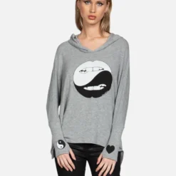 Wilma Biting Lip Yin Yang -Outlet Sartoriax Store lauren moshi biting lip yin yang pullover hoodie 1092 HAC 13339 HEG 06