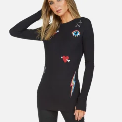 Mckinley Bone Elements -Outlet Sartoriax Store lauren moshi bone elements fitted thermal with thumbholes 2158 THR 13415P60 ONYX 02