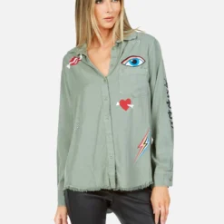 Sloane Bone Elements 10 Sloane Bone Elements -Outlet Sartoriax Store lauren moshi bone heart elements button up denim shirt 1221 LTW 33417P138 PNGRN 03