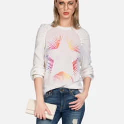 Vida Bright Starburst -Outlet Sartoriax Store lauren moshi bright starburst cashmere sweater 1350 CSM 13368 CRME 03