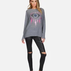 Ladona Electric Evil Eye -Outlet Sartoriax Store lauren moshi crystal electric evil cashmere sweater 1209 CSM 13194E89 CHA 02