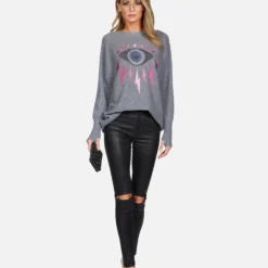 Ladona Electric Evil Eye -Outlet Sartoriax Store lauren moshi crystal electric evil cashmere sweater 1209 CSM 13194E89 CHA 04