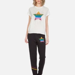 Brynn Dripping Star -Outlet Sartoriax Store lauren moshi dripping star sweatpant 4092 FTL 13234 ONYX 05