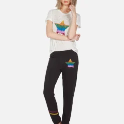 Brynn Dripping Star -Outlet Sartoriax Store lauren moshi dripping star sweatpant 4092 FTL 13234 ONYX 07