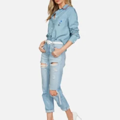 Solana Electric Evil Eye -Outlet Sartoriax Store lauren moshi electric evil crop button up denim shirt 1383 LDM 23192E90 SMLD 05