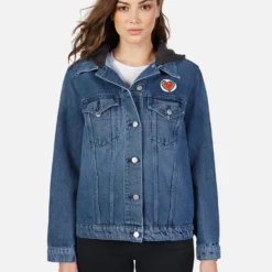 Stevie Hippie Peace Love -Outlet Sartoriax Store lauren moshi hippie peace love patches denim jacket 1332 DNM 1P107 VNBLU 01