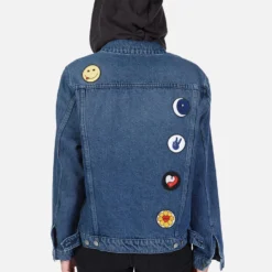 Stevie Hippie Peace Love -Outlet Sartoriax Store lauren moshi hippie peace love patches denim jacket 1332 DNM 1P107 VNBLU 04